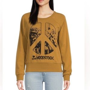 Chaser Woodstock cotton fleece long sleeve Crewneck sweatshirt size medium